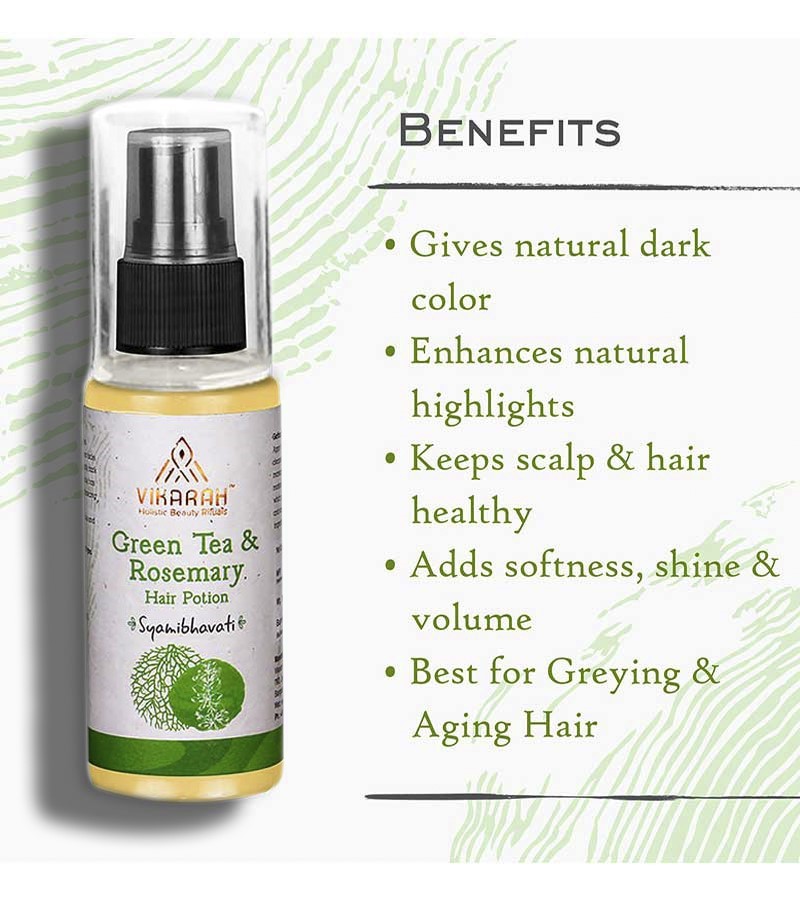 Vikarah + hair styling + Green Tea & Rosemary Hair Potion + 60 ml + deal