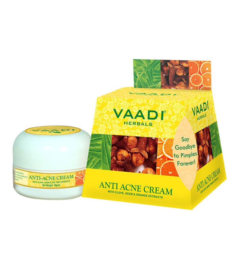 Vaadi Herbals + face serums + face creams + Acne Treatment Set - Aloe Vera - Removes Acne & Pimple Marks + 285 gms + discount