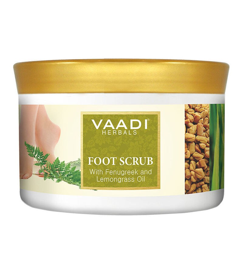 Vaadi Herbals + body scrubs & exfoliants + Foot Scrub With Fenugreek And Lemongrass Oil + 500g + buy