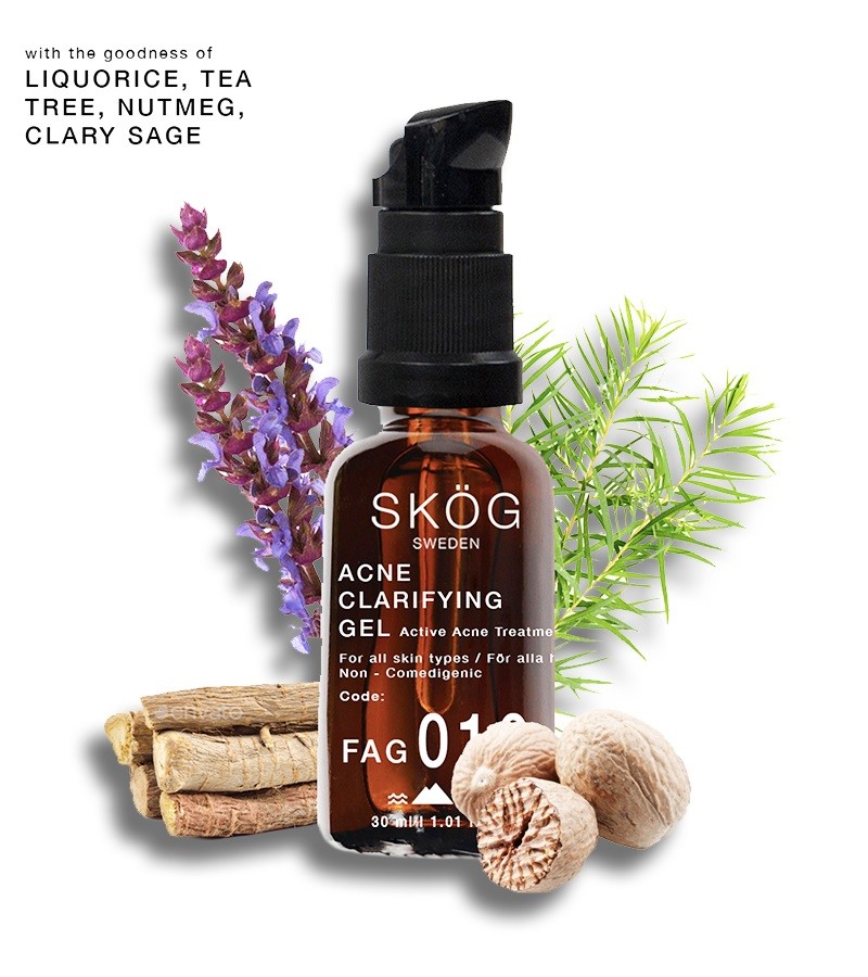 Skog + toners + mists + Acne Clarifying Gel + 30 ml + online