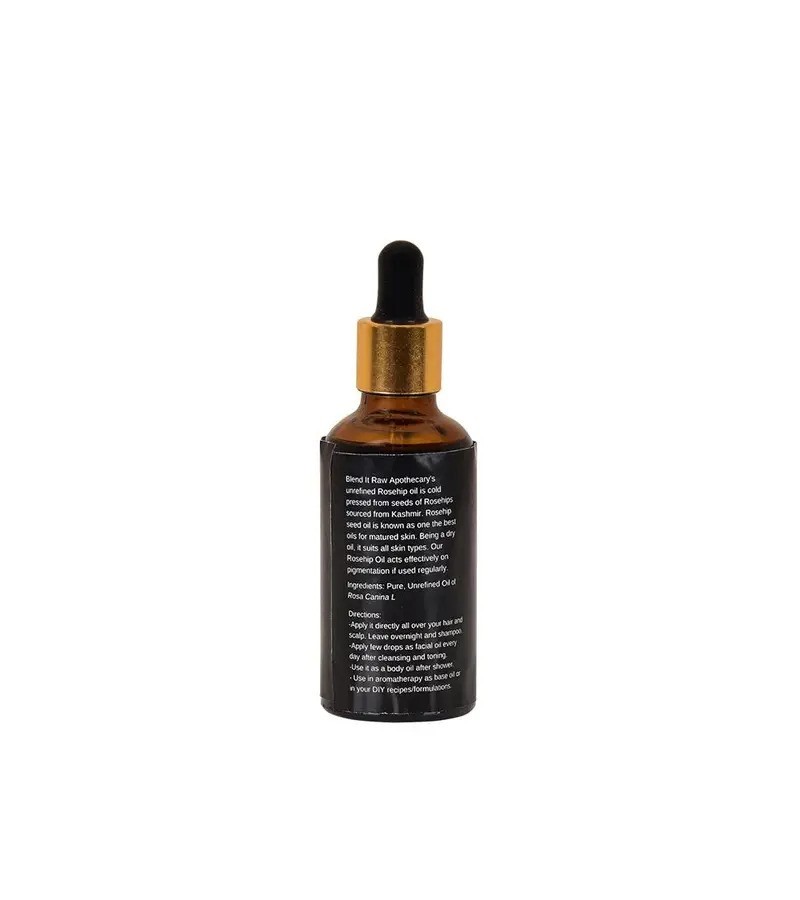 Blend It Raw Apothecary + body oils + Rosehip Oil [Unrefined, Cold Pressed Rosehip Seed Oil] + 50ml + shop