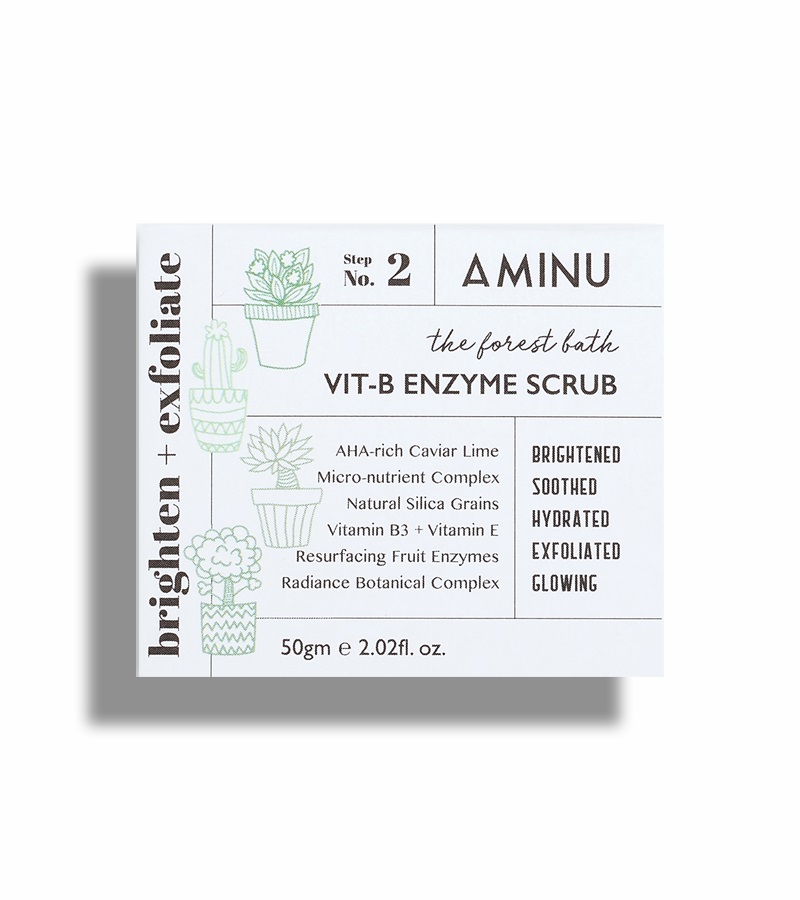 Aminu Skincare + face wash + scrubs + The Forest Bath - Vit B Enzyme Scrub + 50gm + deal