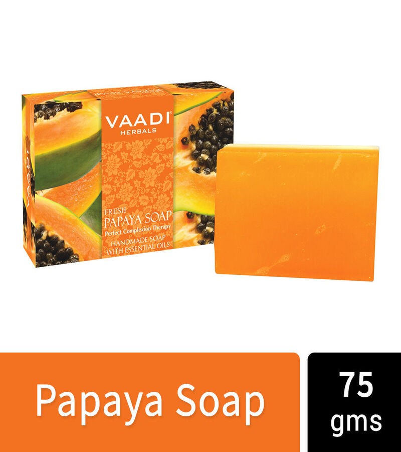 Vaadi Herbals + soaps + liquid handwash + Fresh Papaya Soap + Pack of 12 + deal