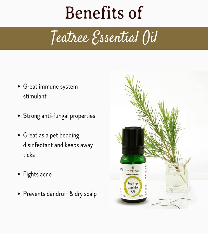 Mitti Se + essential oils + Tea Tree Essential Oil + 10ml + discount