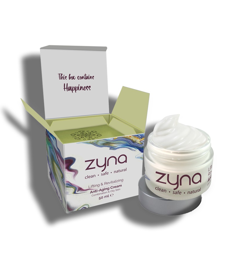 Zyna + face serums + face creams + Lifting & Revitalizing Anti-aging Cream for Combination & Oily Skin + 50 ml + online