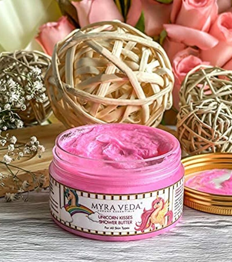Myra Veda Luxury Essentials + body butters + creams + Unicorn Kisses Shower Butter + 100gm + discount