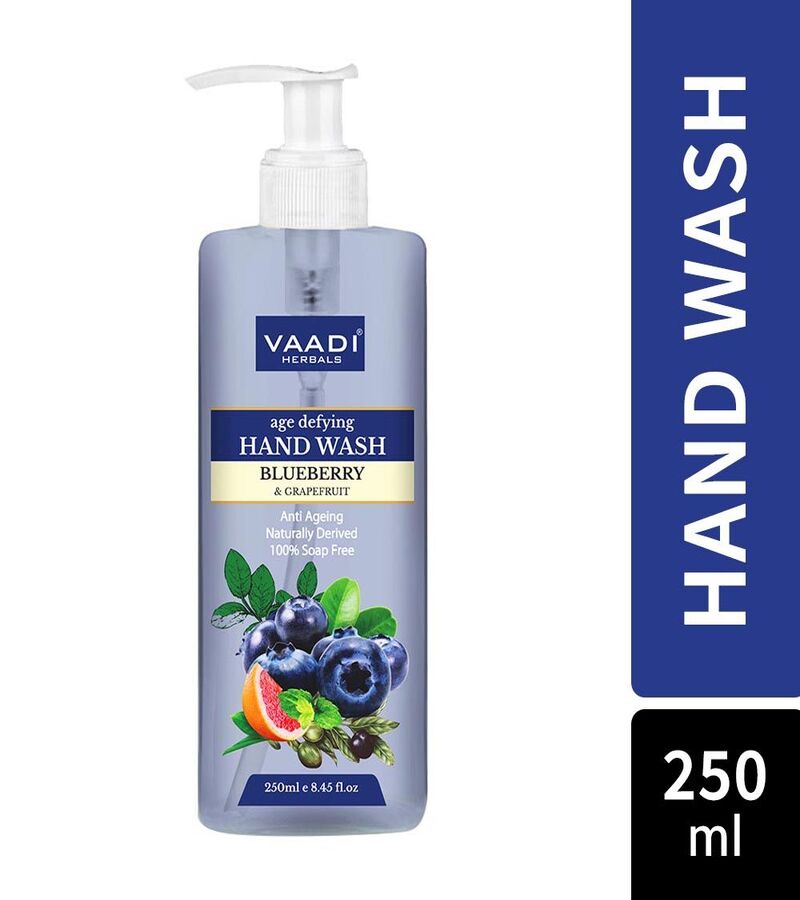 Vaadi Herbals + soaps + liquid handwash + Age Defying Blueberry & Grapefruit Hand Wash + Pack of 2 + online