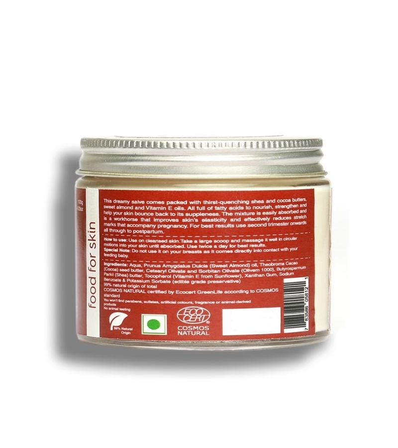earthBaby + mama creams & oils + Stretch Marks Balm, 99% Certified Natural Origin + 120g + shop