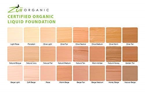 Zuii Organic + face + Liquid Foundation + Olive Neutral (30 ml) + online
