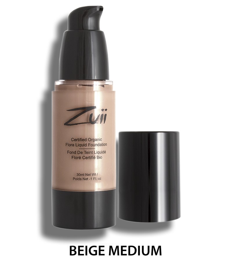 Zuii Organic + face + Liquid Foundation + Beige Medium (30 ml) + buy