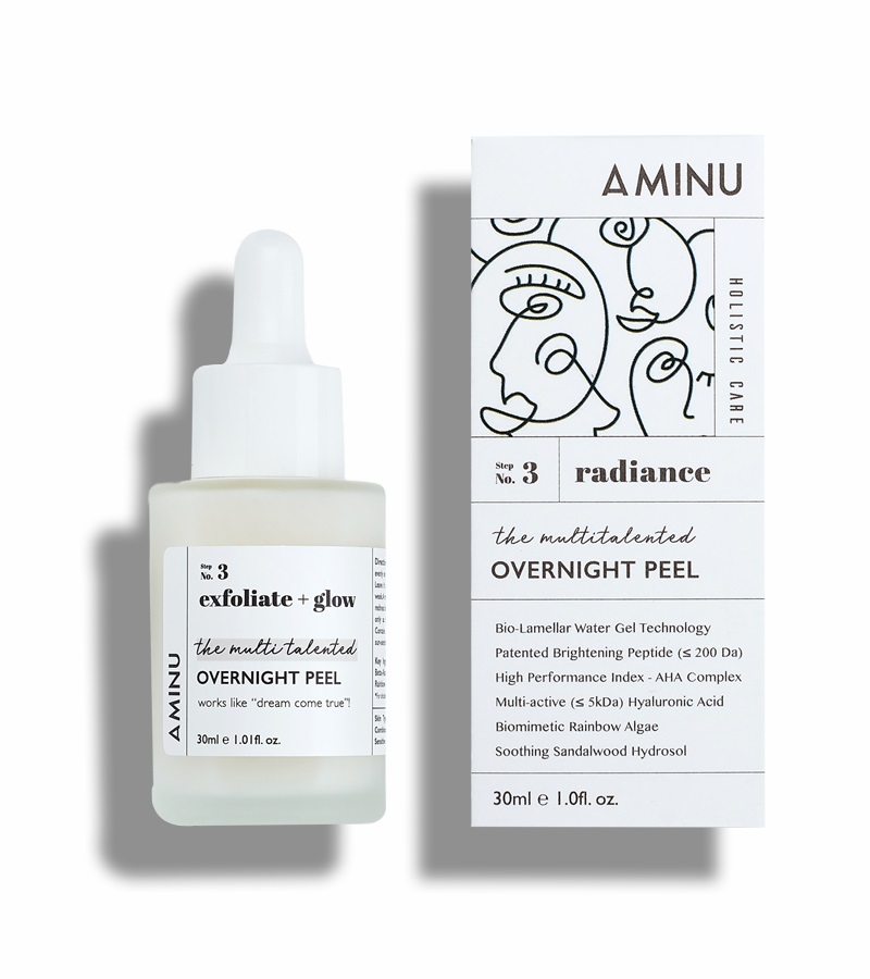 Aminu Skincare + face serums + face creams + The Multitalented - Overnight Peel + 30ml + discount