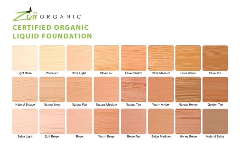 Zuii Organic + face + Liquid Foundation + Golden Tan (30 ml) + online