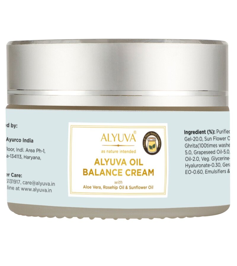 Alyuva + face serums + face creams + Oil Balance Cream + 25gm + buy