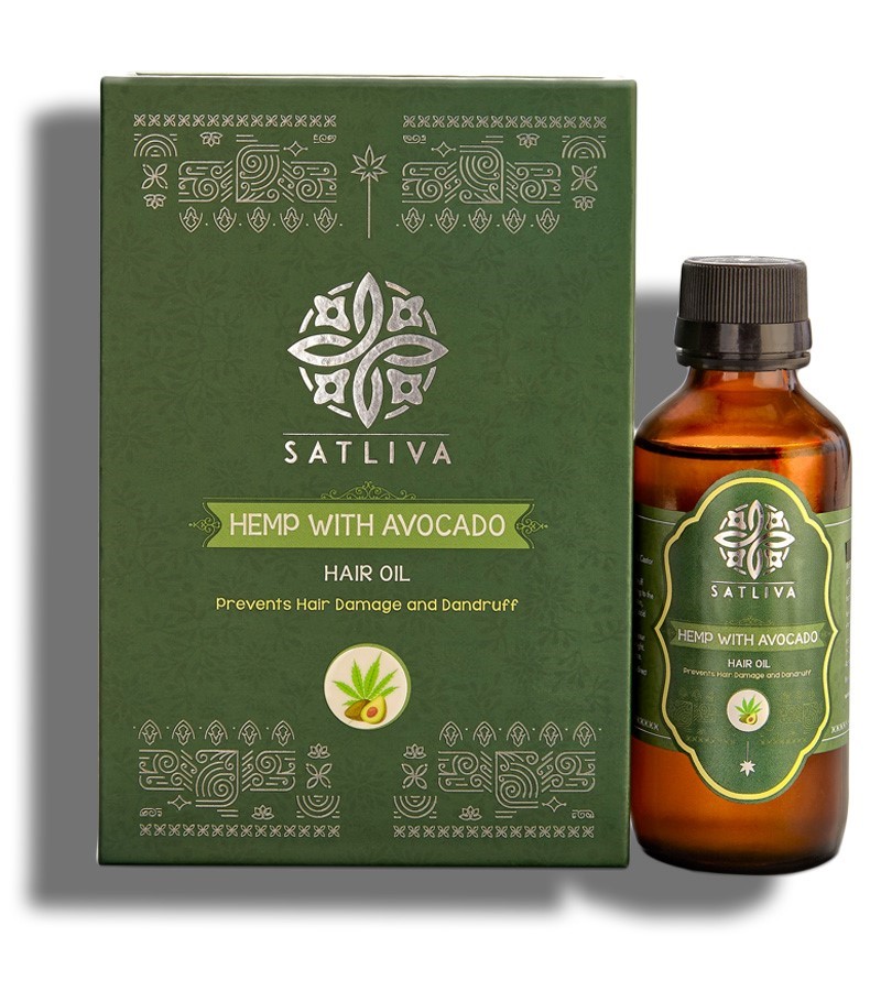 Satliva + hair oil + serum + Hemp With Avocado Hair Oil + 100 ml + buy