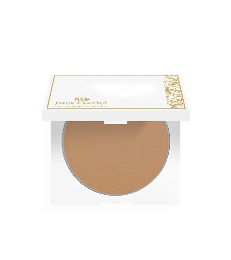 Just Herbs + face + Herb-Enriched Mattifying & Hydrating Compact Powder + Beige + buy