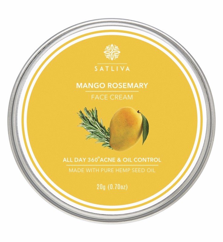 Satliva + face serums + face creams + Mango Rosemary Face Cream + 20g + online