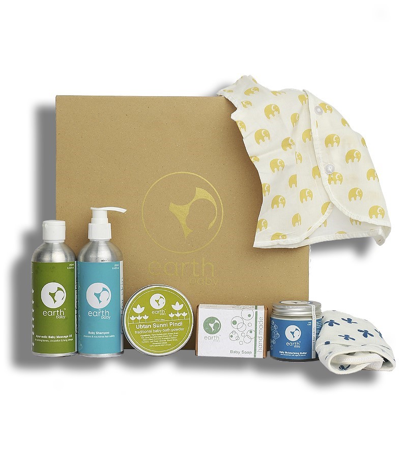 earthBaby + Gift Sets + Newborn Baby Hamper + 725gm + discount