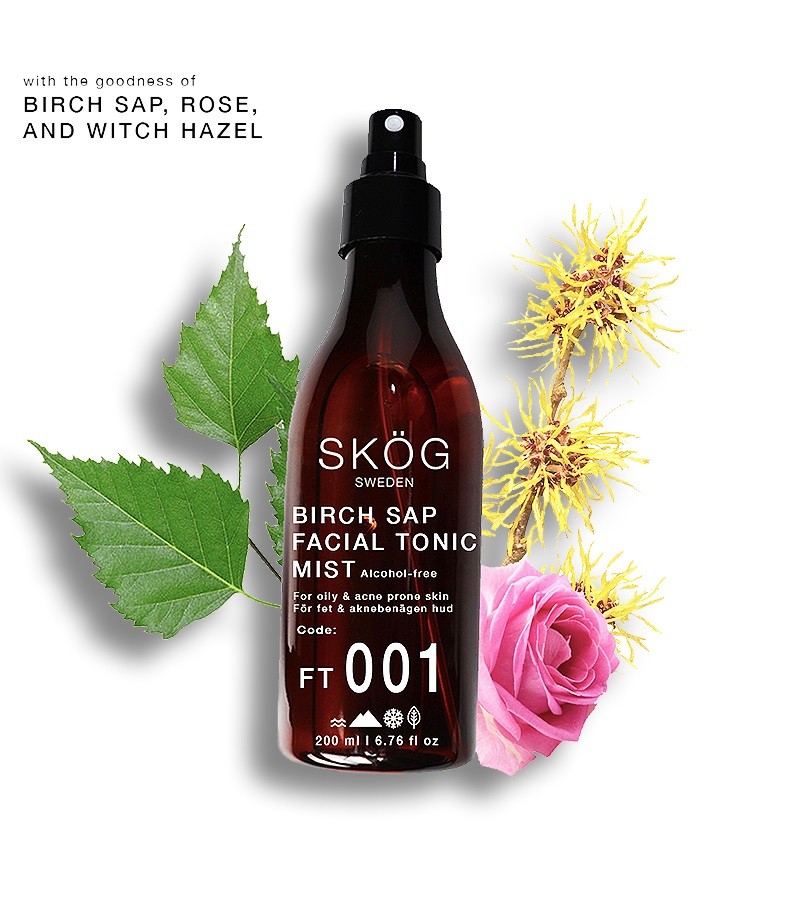 Skog + toners + mists + Birch Sap Facial Tonic Mist + 200 ml + discount