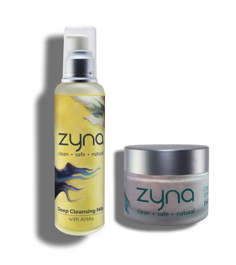 Zyna + face wash + scrubs + Deep Cleansing Milk & Clarifying Face Scrub + 150ml + buy