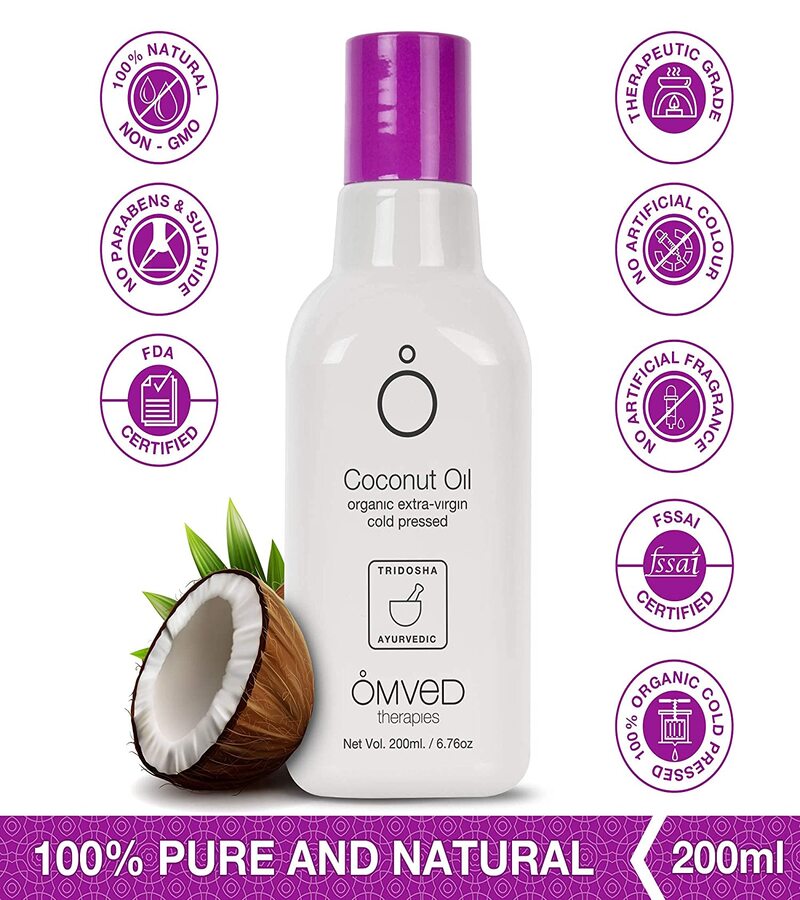 Omved + body oils + Organic Coconut Extra-Virgin Oil + 200ml + online