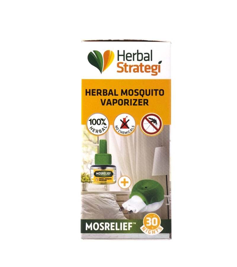 Herbal Strategi + insect repellents + Mosquito Repellent Vaporiser + 40ML + Machine (min 2 qty) + online