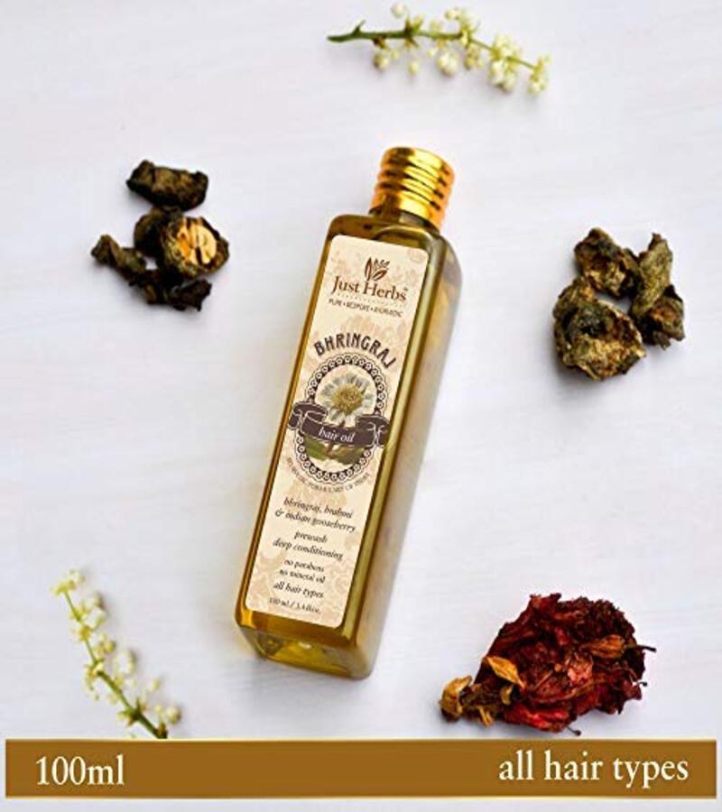 Just Herbs + hair oil + serum + Bhringraj Tail + 100 ml + shop