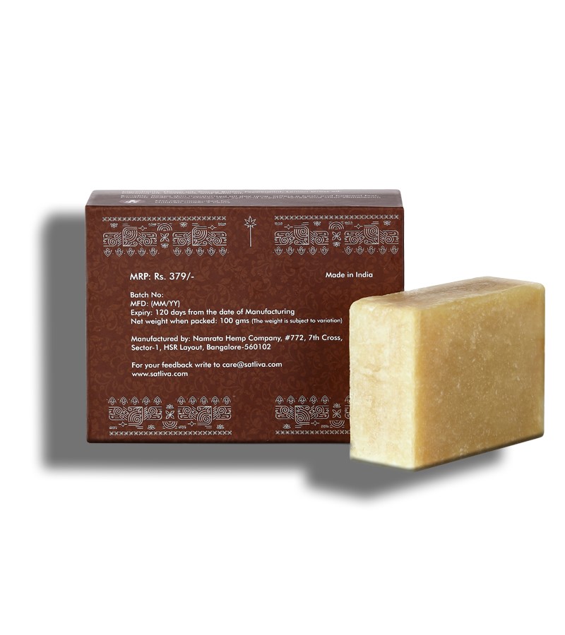 Satliva + soaps + liquid handwash + Hemp With Cocoa Butter Soap + 100 gm + discount