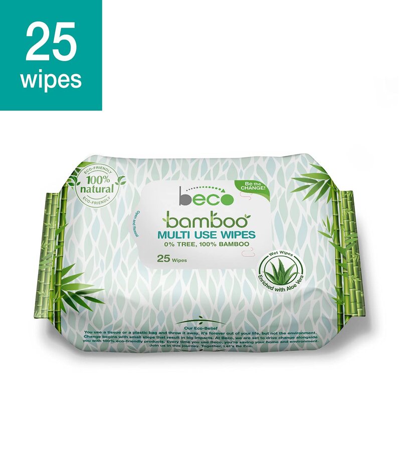 Beco + accessories + Bamboo Multi Use Wet Wipes + 25 Wipes + discount