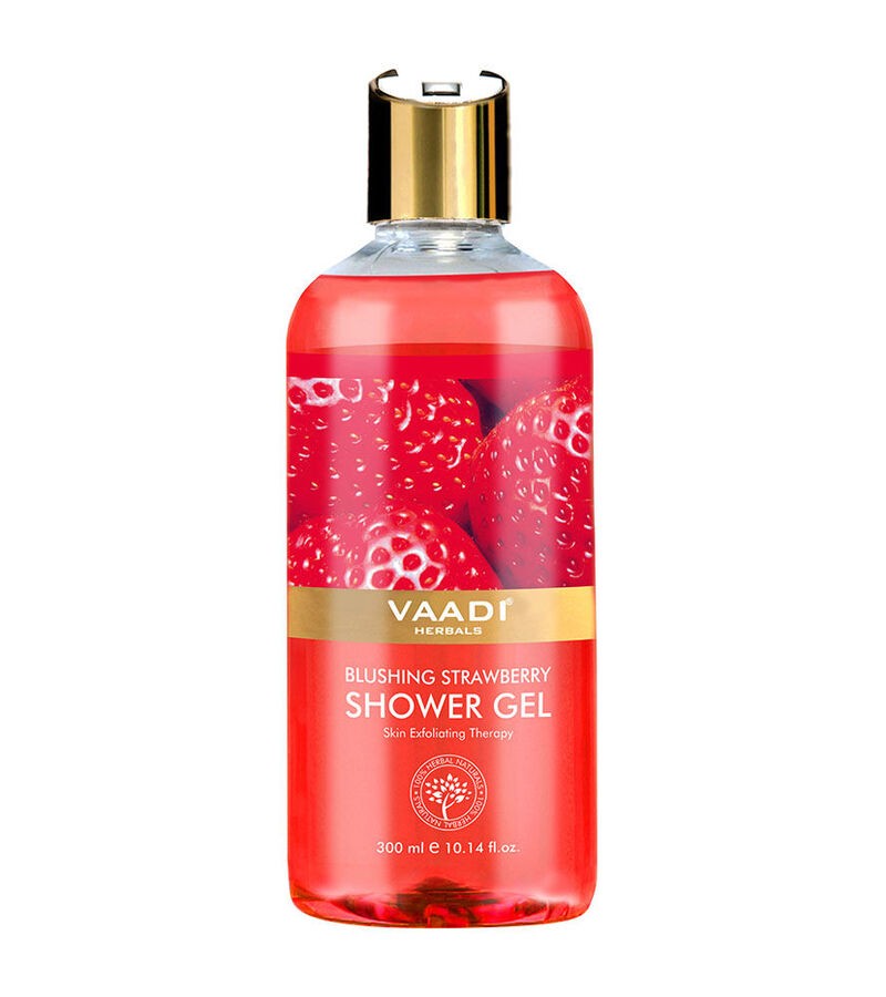 Vaadi Herbals + body wash + Blushing Strawberry Shower Gel + 300ml + buy