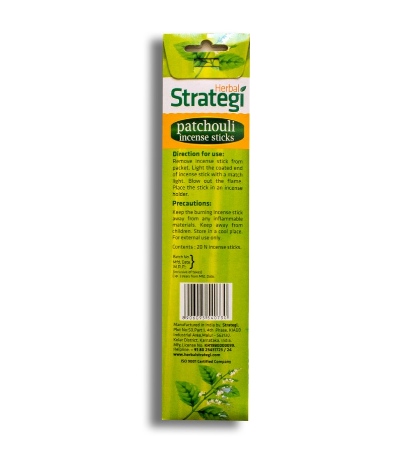 Herbal Strategi + incense sticks + Aromatic Incense Sticks (min qty 5) + Patchouli + shop