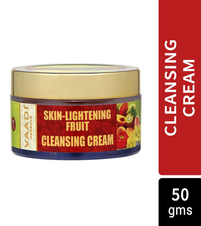 Vaadi Herbals + face serums + face creams + Skin-Lightening Fruit Cleansing Cream + 50g + shop