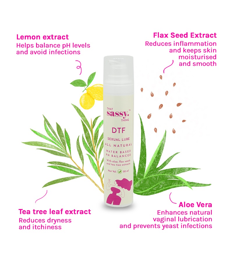 That Sassy Thing + women’s personal hygiene + DTF: Aloe- Based Lube For Women + 50 ml + deal