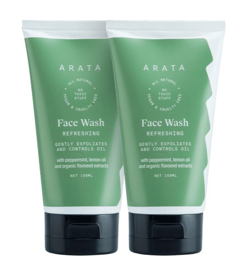 Arata + face wash + scrubs + Refreshing Face Wash (Pack of 2) + 300 ml + buy