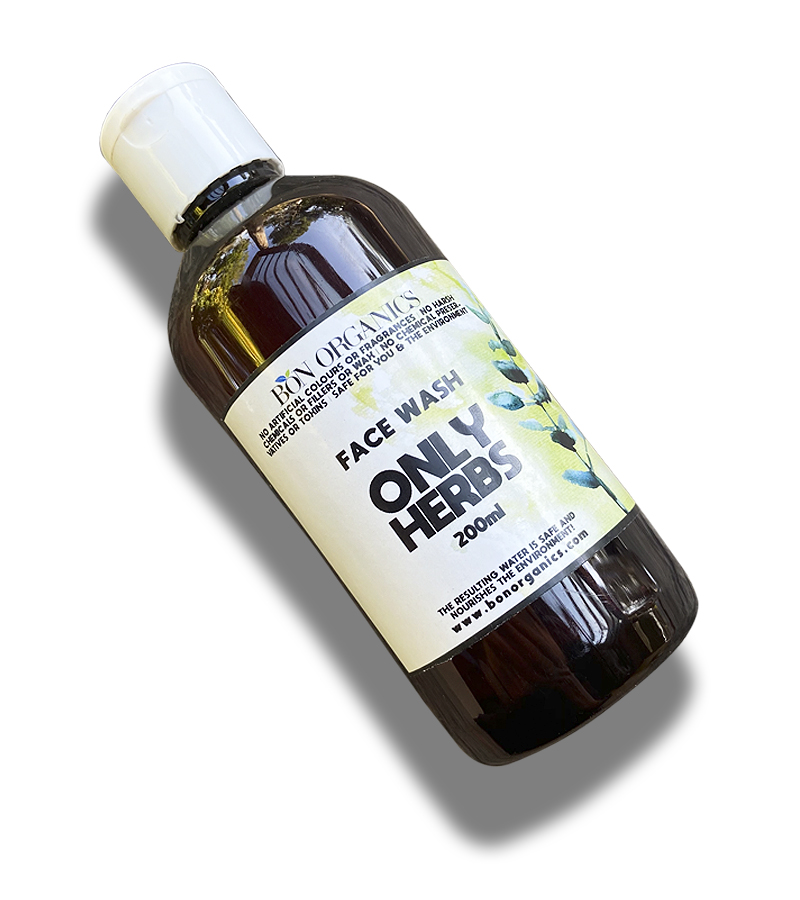 Bon Organics + face wash + scrubs + Herbal Face Wash + 200 ml + discount
