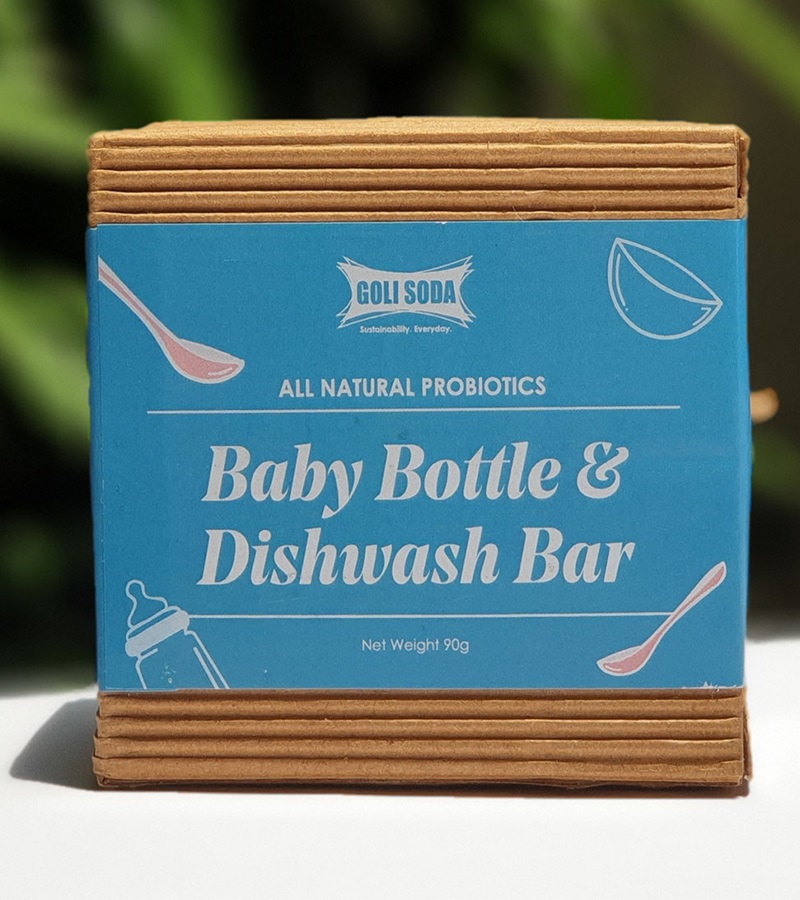 Goli Soda + dish cleaners + All Natural Probiotics Baby Bottle & Dishwash Bar + 90 gm + deal