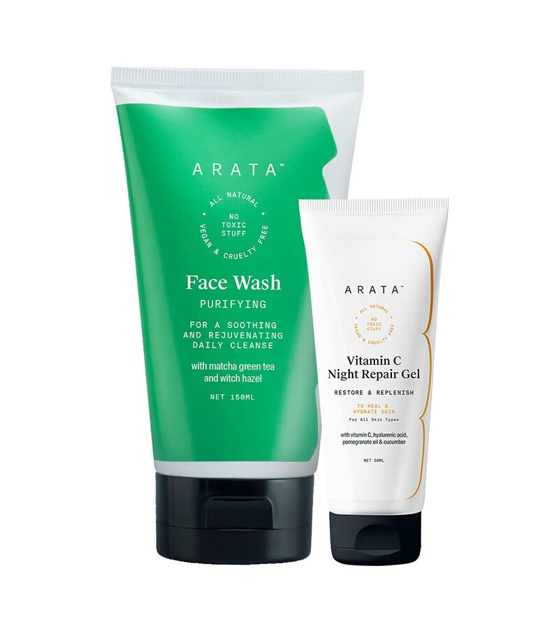 Arata + face wash + scrubs + Night Repair Combo + 200 ml + buy