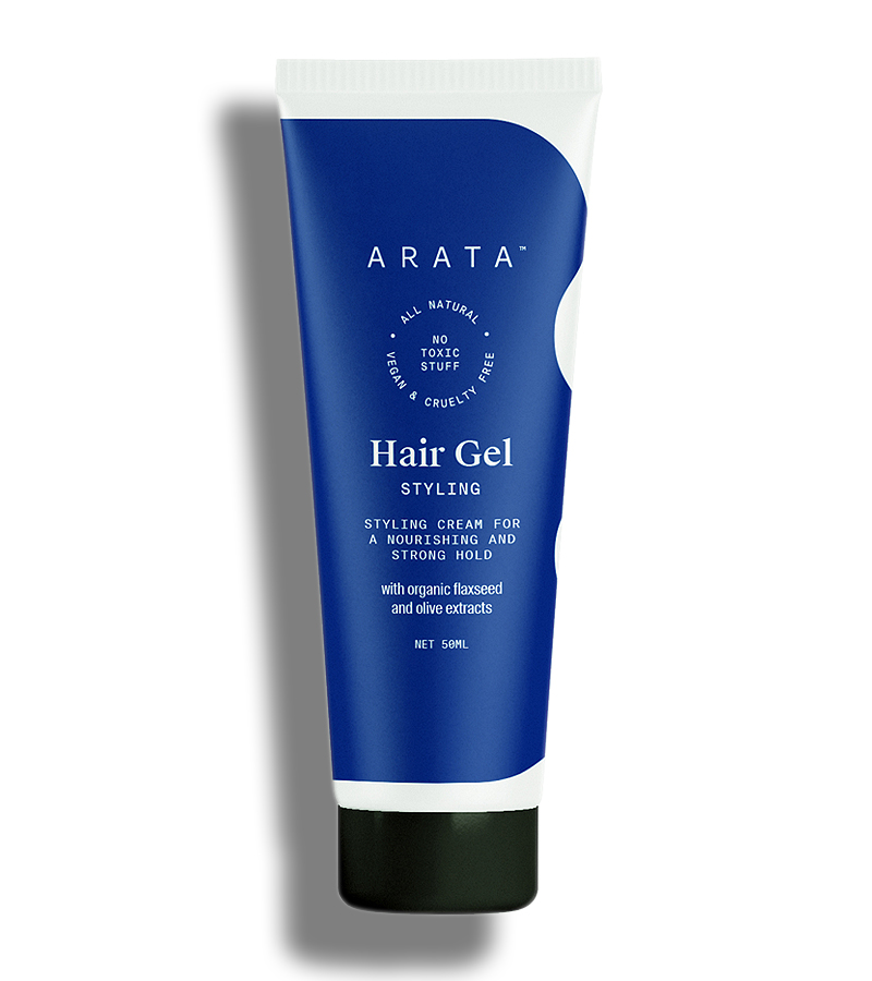 Arata + hair styling + Zero Chemicals Natural Hair Gel for Men Women + 50 ml + buy