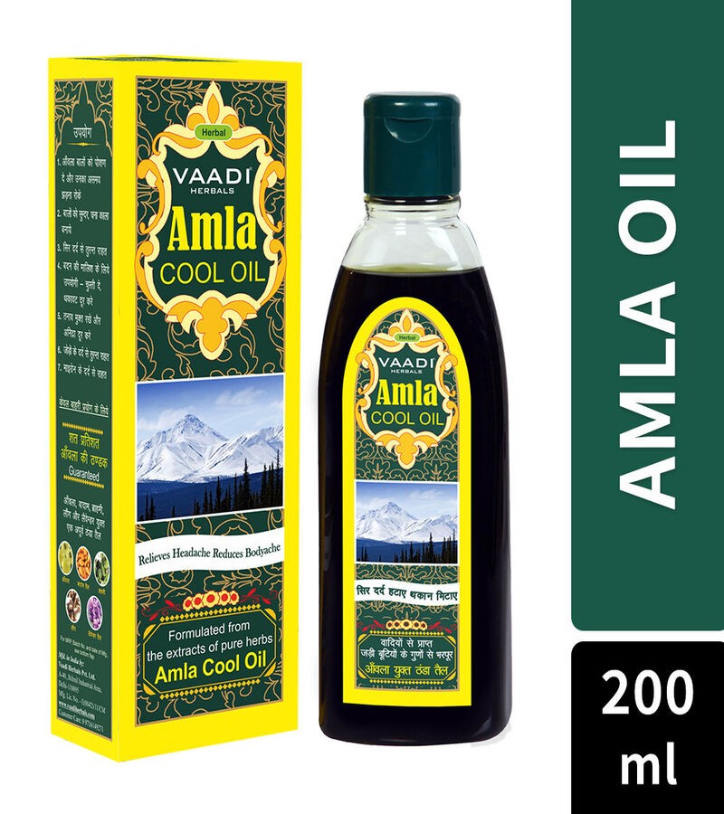 Vaadi Herbals + pain relief + Amla Cool Oil with Brahmi & Amla Extract + 200ml + shop