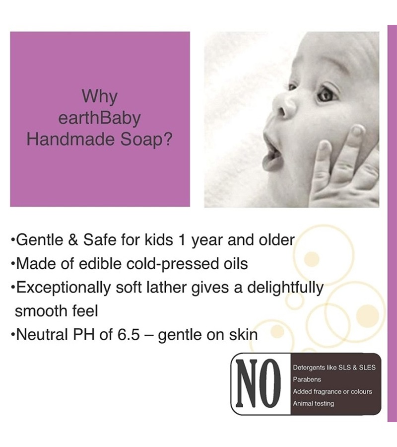 earthBaby + soaps + liquid handwash + Handmade Vetiver (Khus) Soap, for kids 1 year and above, 3*100g, Pack of 3 + 3*100g + deal