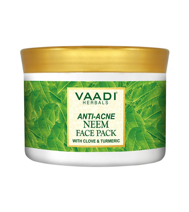 Vaadi Herbals + peels & masks + Anti Acne Neem Face Pack with Clove and Turmeric + 600g + buy