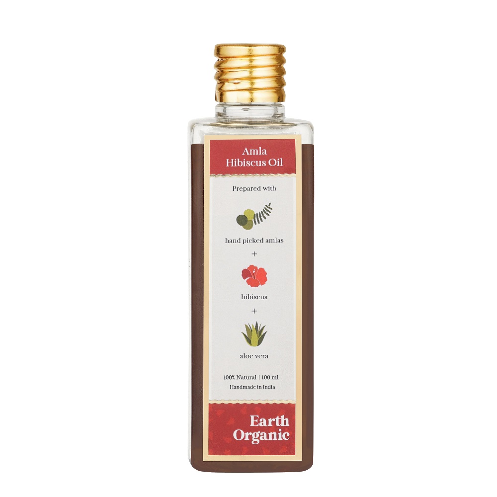 Earth Organic + hair oil + serum + Amla Hibiscus Oil + 100ml + buy