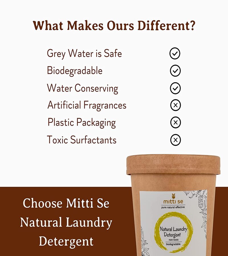 Mitti Se + laundry cleaners + Natural Laundry Detergent + 400gm + discount