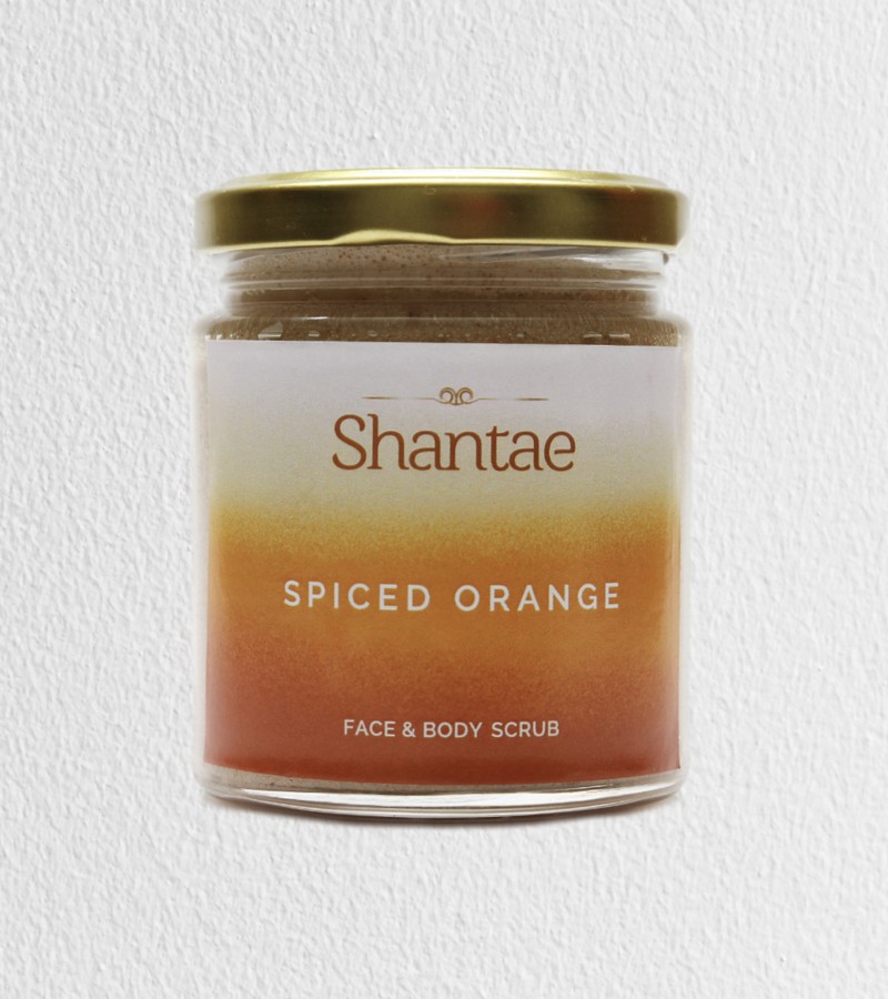 Shantae + body scrubs & exfoliants + Spiced Orange Face & Body Scrub + 180 gm + buy