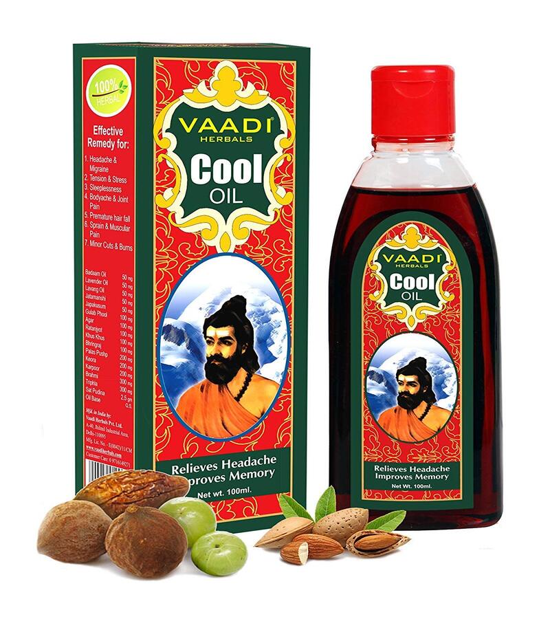 Vaadi Herbals + pain relief + Cool Oil with Triphla & Almond + 100ml + discount