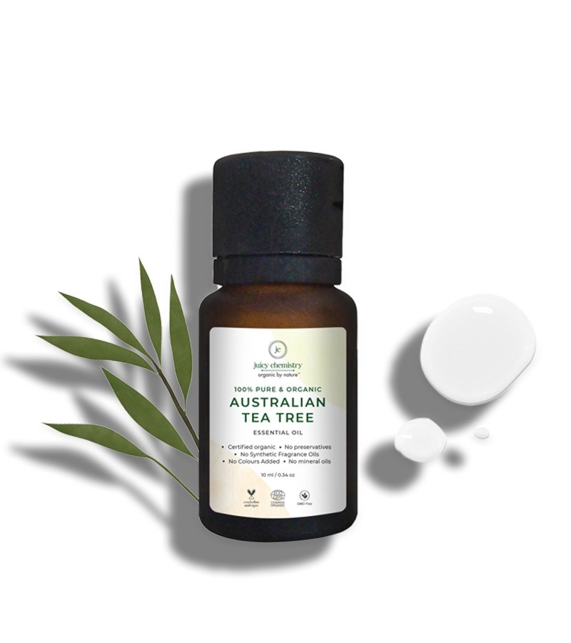 Juicy Chemistry + essential oils + 100% Organic Australian Tea Tree Essential Oil + 10 ml + online