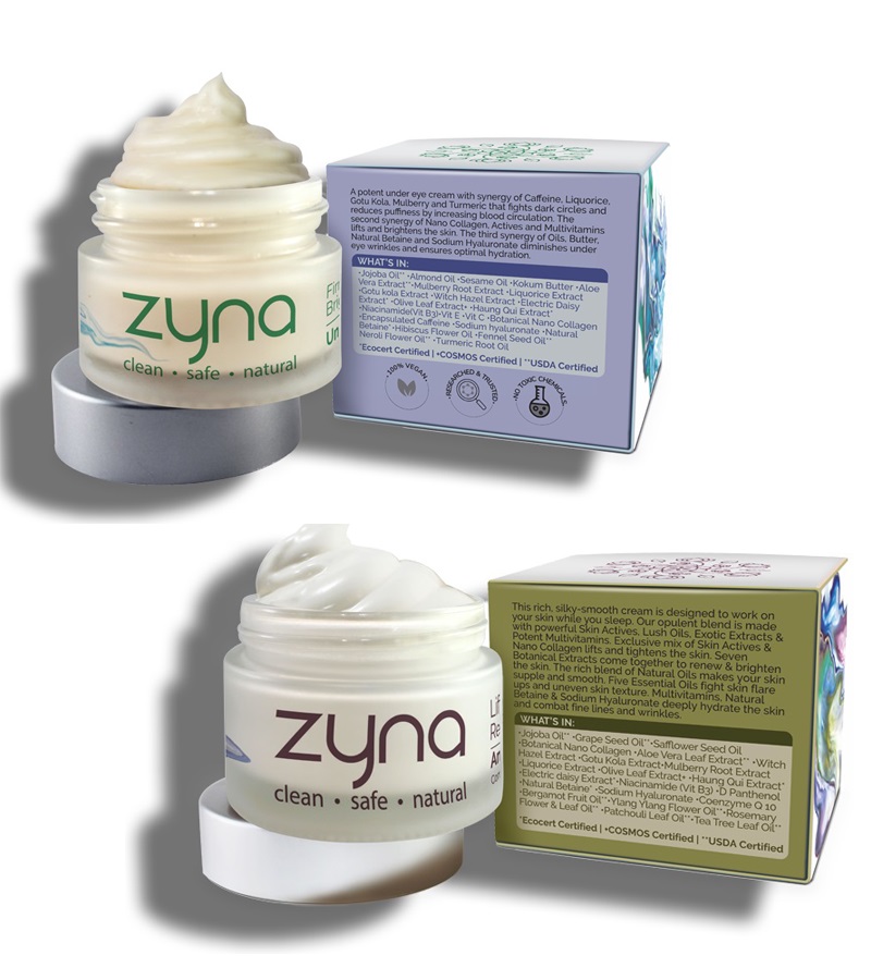 Zyna + face serums + face creams + Anti Aging Cream & Under Eye Cream for oily / combination skin + 65ml + shop