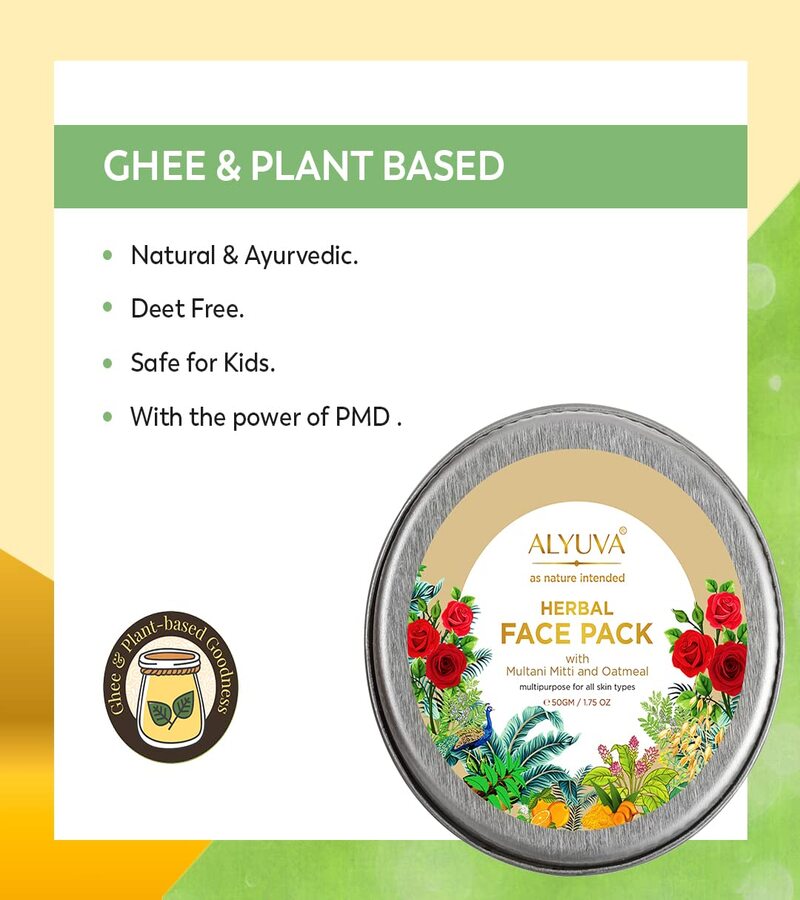 Alyuva + peels & masks + Herbal Face Pack + 50gm + online