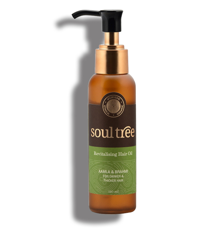 Soultree + hair oil + serum + Revitalising Hair Oil with Aamla & Brahmi + 120 ml + buy