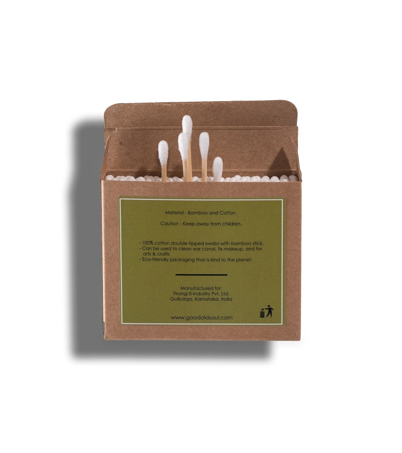 Good Old Soul + accessories + Bamboo Cotton Swabs Buds - 200 Swabs - Pack of 2 +  + shop