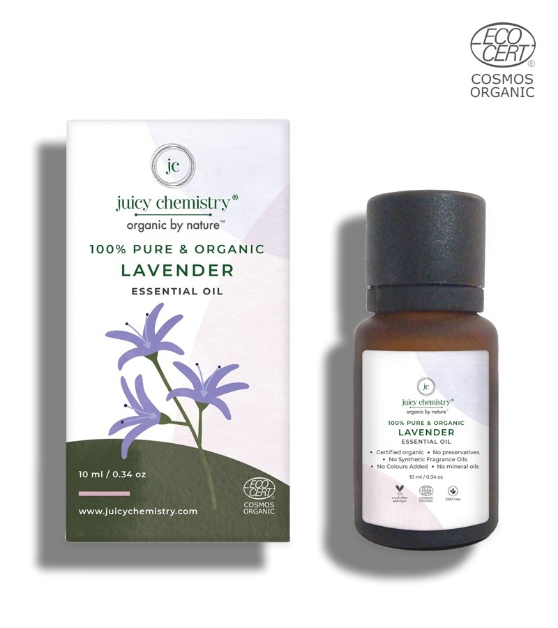 Juicy Chemistry + essential oils + 100% Organic Lavender Essential Oil + 10 ml + shop
